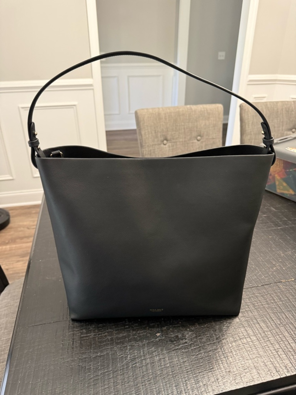 Mina Baie Harlow Full Leather in black/gold